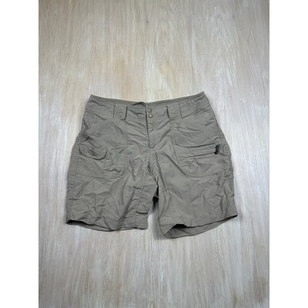 The North Face Paramount Taupe Nylon Hiking Cargo Travel Outdoor Shorts 10